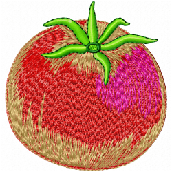 Tomato Embroidery Design 11 Tomato Embroidery Design 11